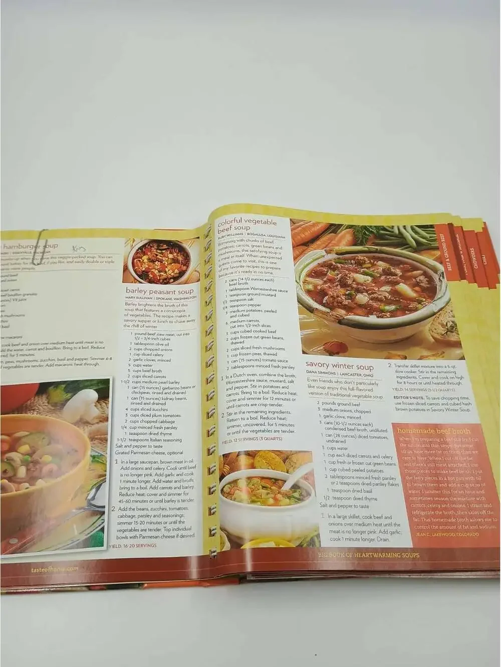 Taste of Home Big Book of Heartwarming Soups Cookbook - Over 600 Recipes & Tips